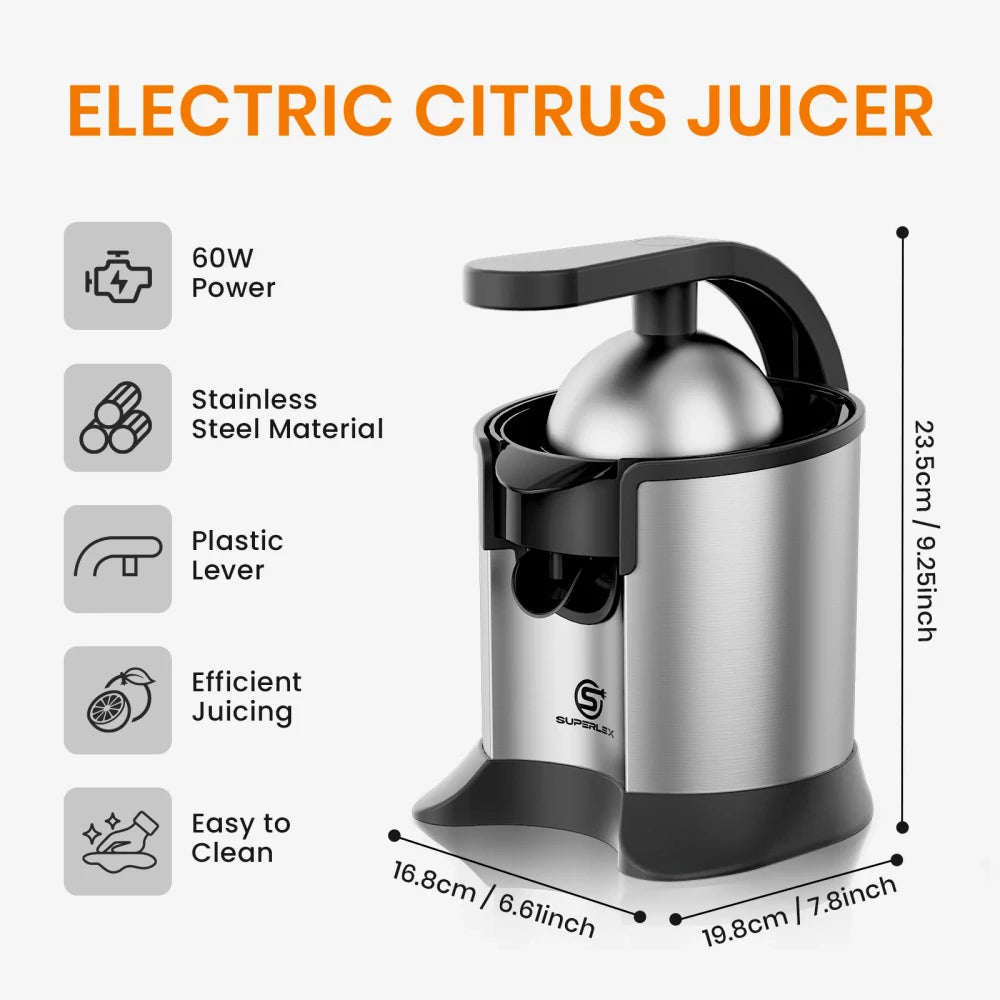Stainless Steel Electric Citrus Juicer