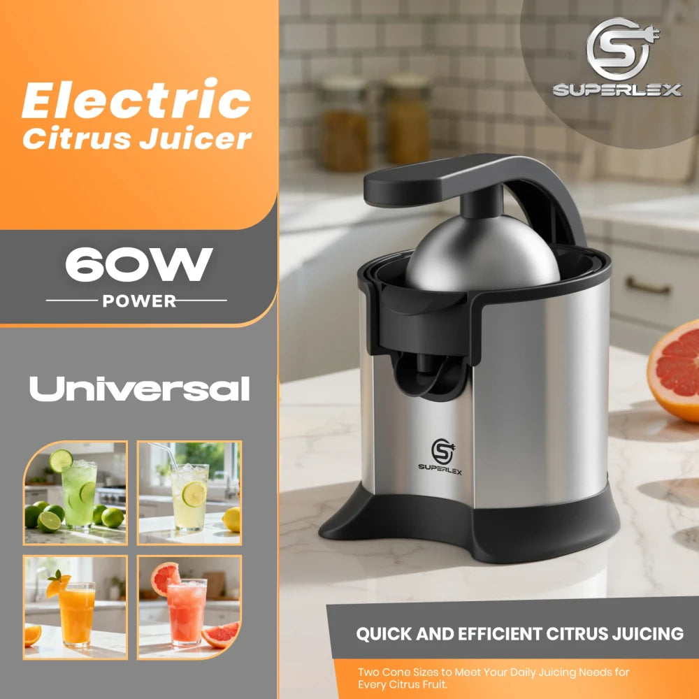Stainless Steel Electric Citrus Juicer