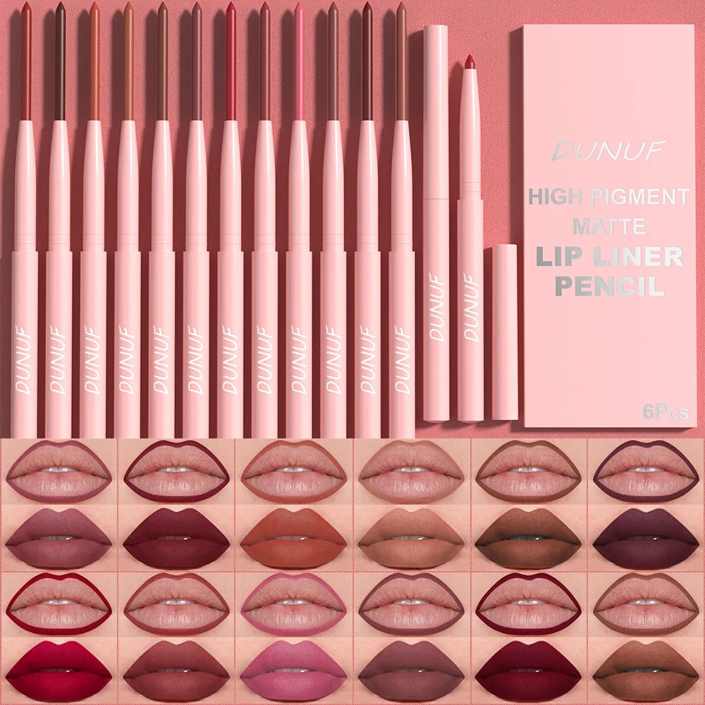 Long-Lasting Waterproof Lip Liner Pen Set