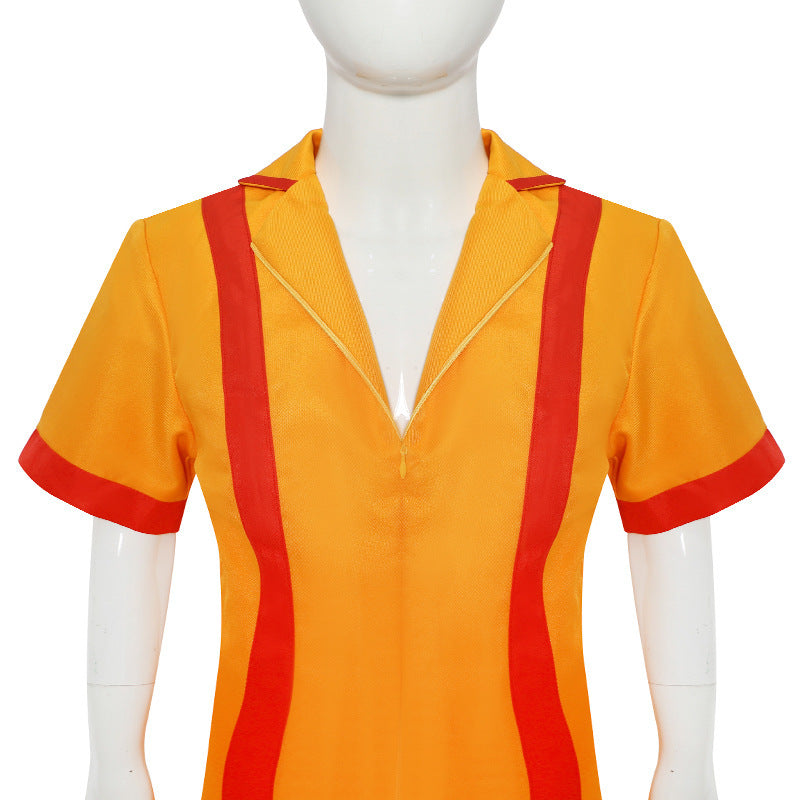 Breakout Sisters Uniform Fast Food Maid Dress Halloween Party Waitress Cosplay Costume