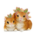 Rabbit flowerpot home gardening home tabletop decoration resin