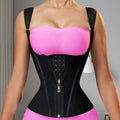 Double Layer Steel Bone Slimming Waist Training Shaping Top with Abdominal Support Latex Shapewear Vest