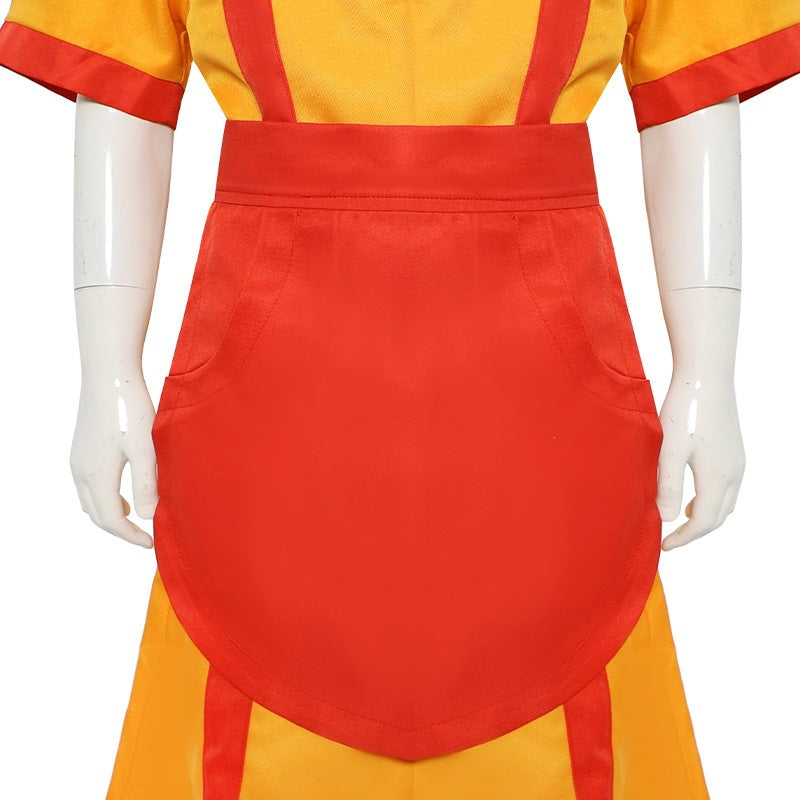 Breakout Sisters Uniform Fast Food Maid Dress Halloween Party Waitress Cosplay Costume