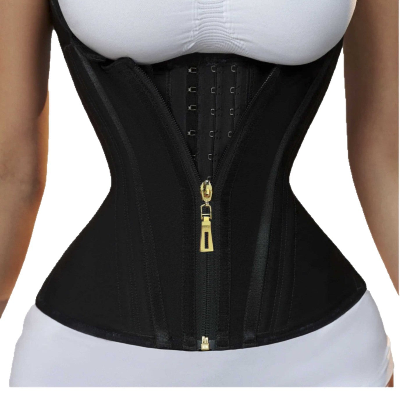 Double Layer Steel Bone Slimming Waist Training Shaping Top with Abdominal Support Latex Shapewear Vest